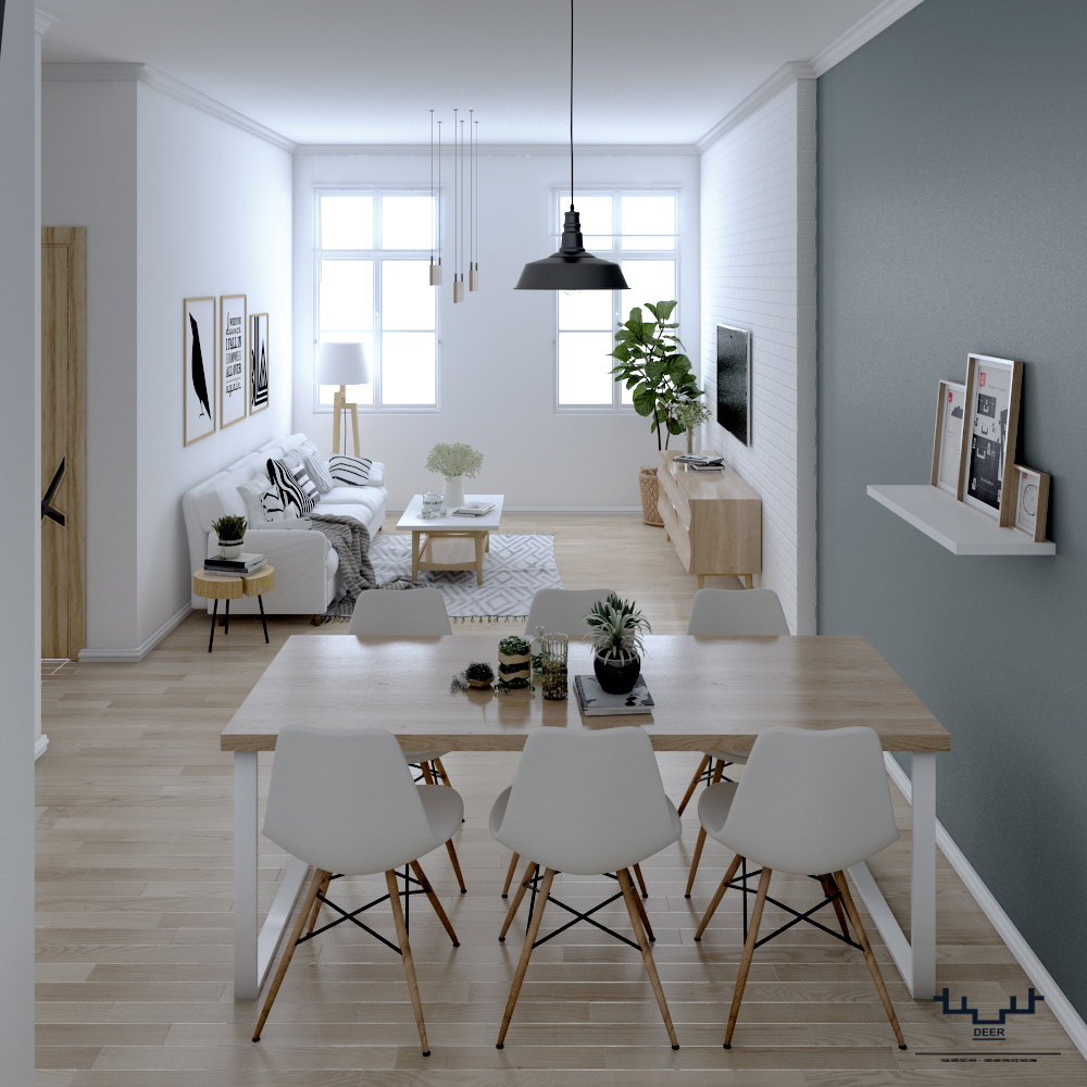 Căn hộ thiết kế nội thất theo phong cách Bắc Âu (Scandinavian)