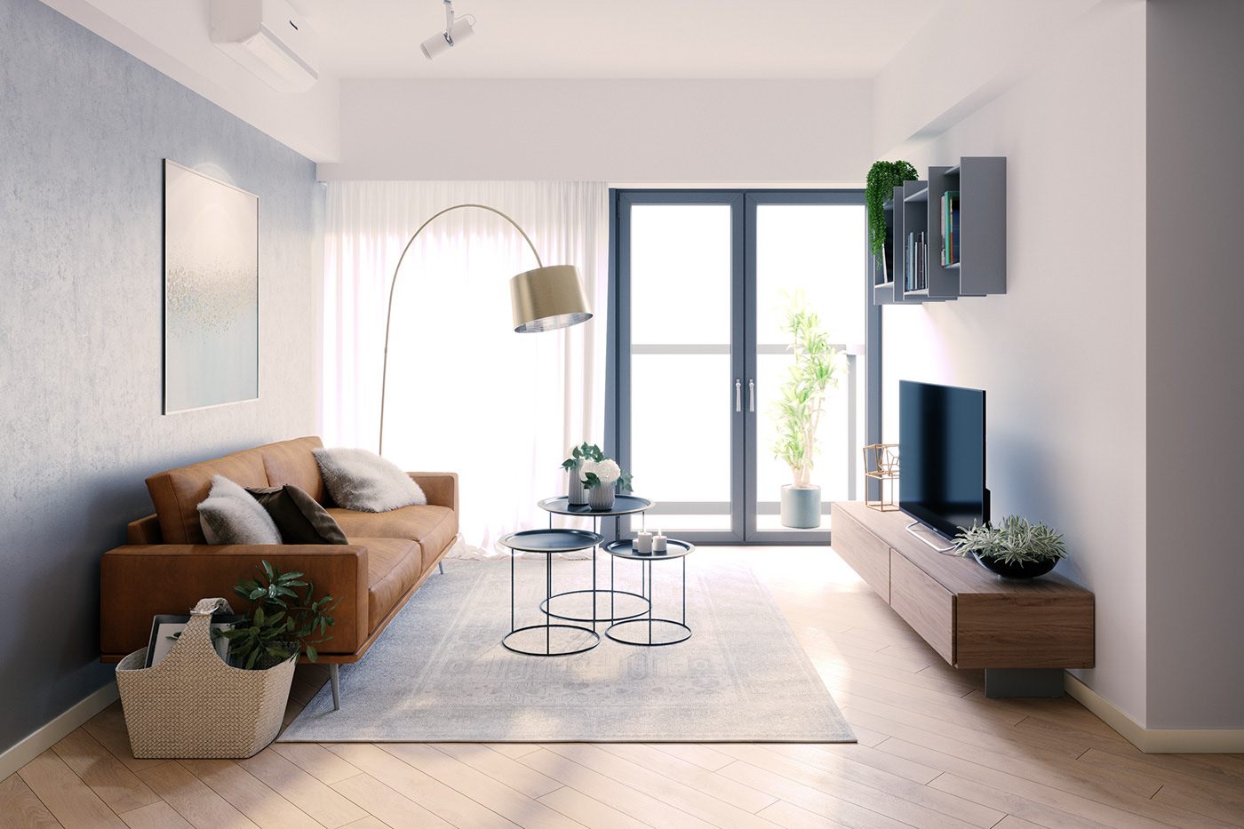Thiết kế nội thất căn hộ phong cách hiện đại, tối giản