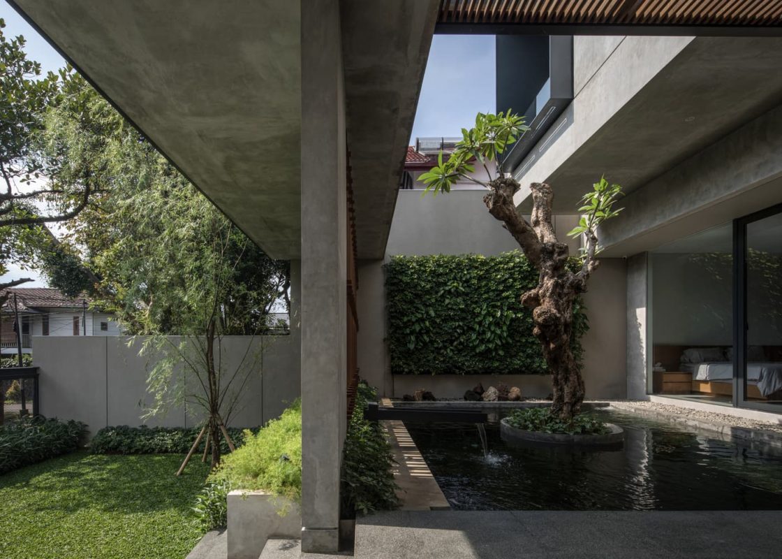 kiến trúc nội thất mang hơi hướng nhiệt đới hiện đại